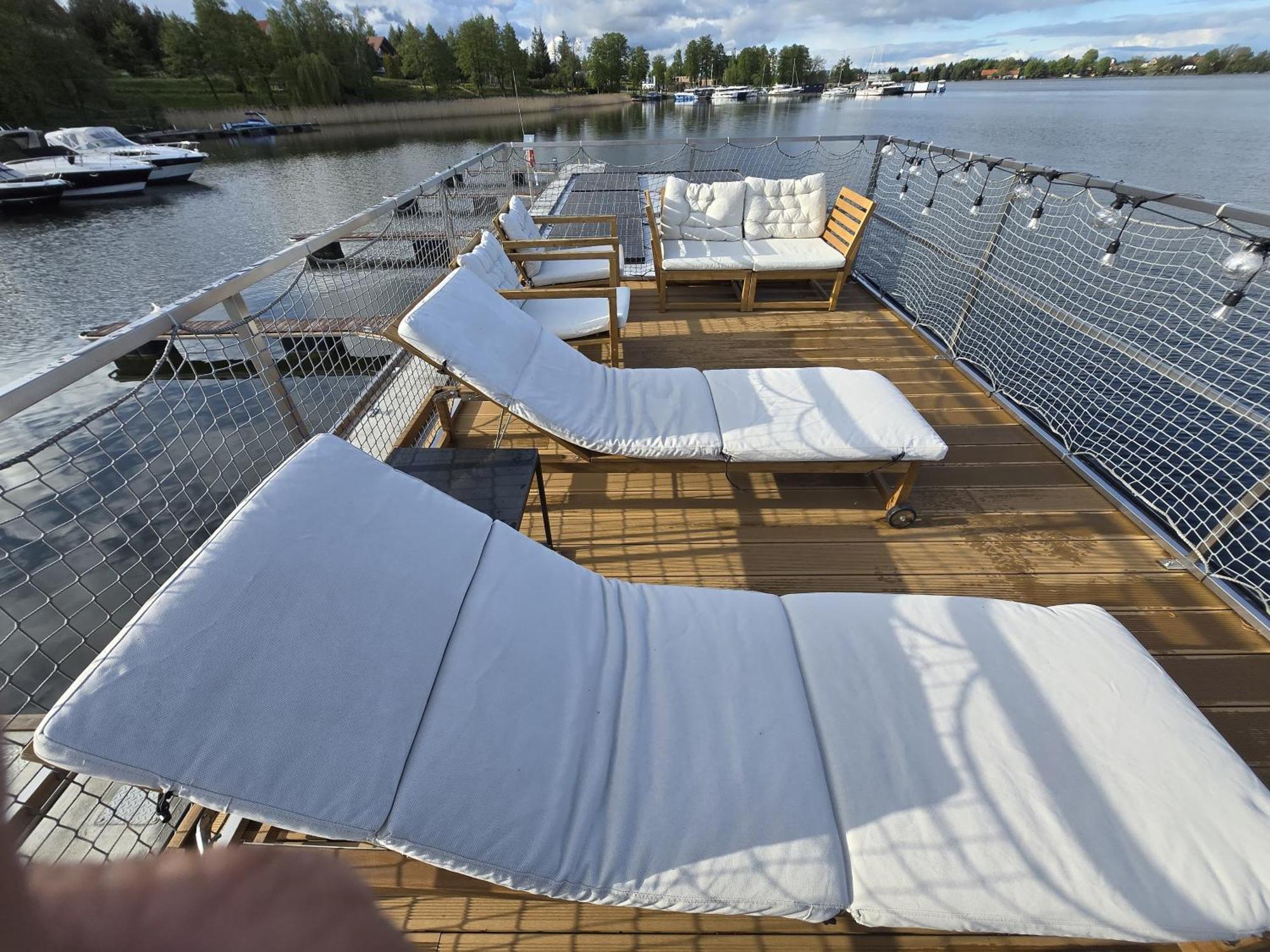 Domek Na Wodzie - Houseboat -Sauna, Taras Na Dachu, Dwie Sypialnie Mikołajki Exterior foto